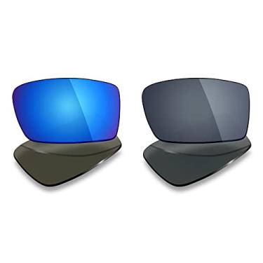 Imagem de 2 pares de lentes polarizadas de substituição da Mryok para óculos de sol Oakley Gascan – Opções