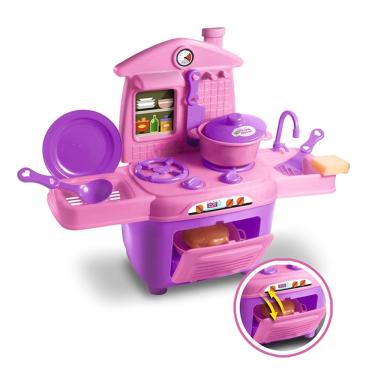 Imagem de Cooktop Cozinha Infantil Completa c/ Acessórios - Zuca Toys
