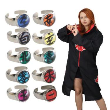 Naruto Akatsuki Cloak Anime Cosplay Costume Set Halloween Cosplay Longo  Cloak