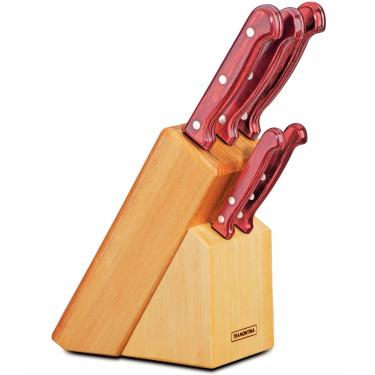 Imagem de Conjunto de Facas Tramontina Polywood 6 Peças - Inox