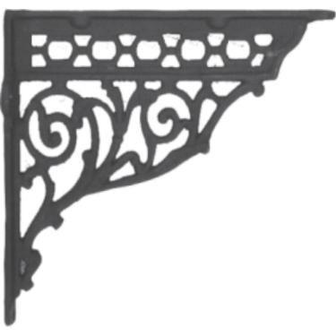 Imagem de Cantoneira Mão Francesa Nº02 Ferro Fundido 28x35cm