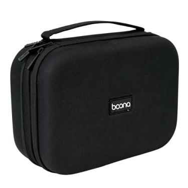 Imagem de BOLSA ORGANIZADOR ELETRÔNICO MODELO RÍGIDO, BOLSA ORGANIZADORA CAMADA DUPLA DE ACESSÓRIOS PARA VIAGEM, CABOS CARTÕES MEMÓRIA CARREGADORES (Preto)