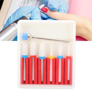 Imagem de Kit de brocas de unhas, cabeça de broca de unha de liga de tungstênio, 7 peças/conjunto de cabeça de moagem de unhas para furadeiras de manicure, ferramenta de polimento (1#)