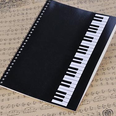 Imagem de PUNK Blank Sheet Music Composition Notebooks 100 Pages Stave Notebook,Musical Notation Staff Notebook,Music Manuscript Paper