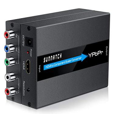 Imagem de SUNNATCH Conversor HDMI para componente com função scaler, conversor HDMI para RGB YPbP...