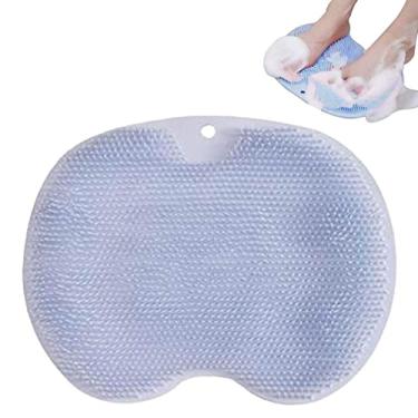 Imagem de 3 esfregão massageador para pés chuveiro - Esfregador silicone para as costas do chuveiro | Limpador massageador para pés chuveiro, ventosas antiderrapantes limpador escova pés silicone para remover pele morta Edorco