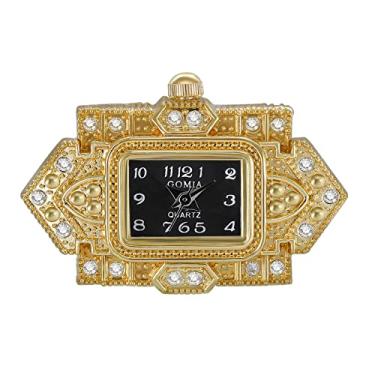 Imagem de Lancardo 1 a 4 Pacote de Relógio Anel Vintage para Mulheres e Homens Relógio Analógico de Quartzo Numerais Arábicos Mostrador Ajustável Ouro Prata Relógio de Dedo, Ouro A