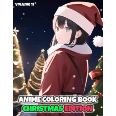 Imagem de 100 Anime Girls Christmas Coloring Book - For Kids, Teens & Adults