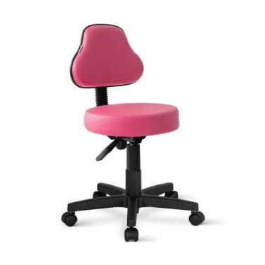 Imagem de Cadeira Mocho Sapri Giratória Universal Rosa - Flex Cadeiras