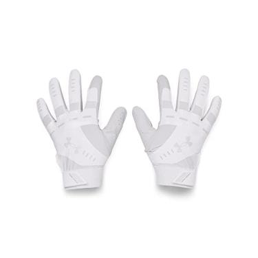 Imagem de Under Armour Women's Standard Radar Softball Gloves, (100) White/White/Halo Gray, X-Large