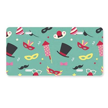 Imagem de DIYthinker Bowknot Brasil Carnaval Elemento Placa de Carro Decoração Acessório de Aço Inoxidável