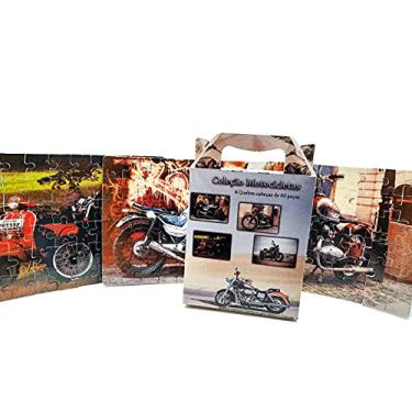 Imagem de 4 Quebra-Cabeça Cognitivo Reabilitação para Idosos - Motocicletas de 24 peças