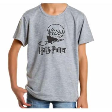 Imagem de Camiseta Camisa Infantil Harry Potter Vassoura Magia - Smart Stamp