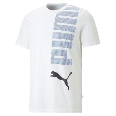 Imagem de Camiseta Puma Ess+ Logo Lab Masculina Branco