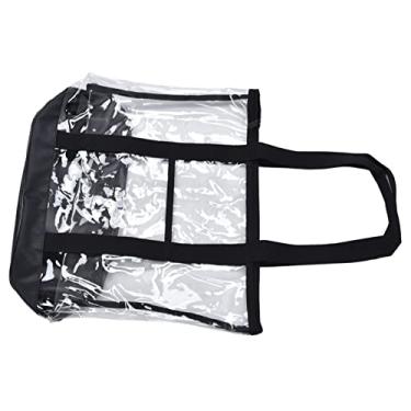 Imagem de Saco de Praia Transparente Tote Natação Banho Saco de Armazenamento Verão Malha Clara Suprimentos Portáteis Pvc Verão Praia Tote Saco de Brinquedo Sacos Redes