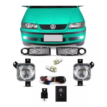 Imagem de Kit Farol Milha Gol G3 Com Moldura Botão Tic Tac 1999 01 03 05 + Cortesia