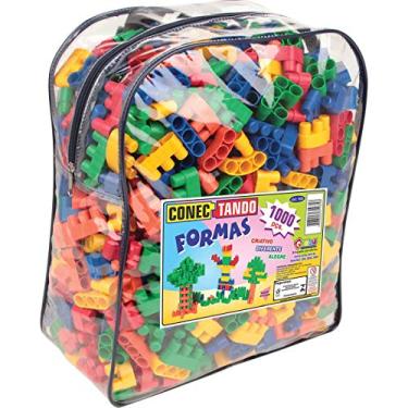 Imagem de Carlu Brinquedos - Conectando Formas Jogo de Construção com 1000 Peças, Multicolorido, 1936