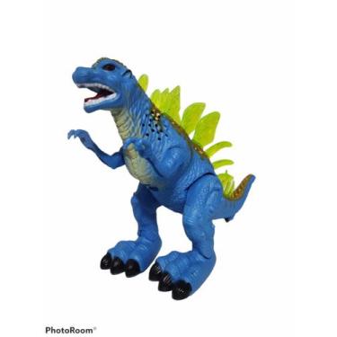 Imagem de Brinquedo Godzilla Dinossauro Com Luz Som Movimento Azul - Toys