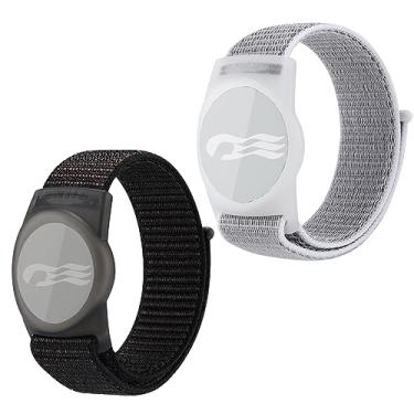 Imagem de 2 pacotes de porta-medalhão Princess Cruise, compatível com medalhão Princess Cruise, estilo esportivo de nylon respirável (preto-cinza)