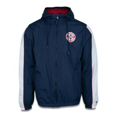 Imagem de JAQUETA CORTA VENTO (WINDBREAKER) MLB NEW YORK YANKEES COLLEGE WHITE STRIPE MARINHO NEW ERA-Masculino