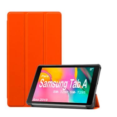 Imagem de Capa Smart Case Para Tablet Samsung Galaxy Tab A8 8.0" Sm-T290 / Sm-T295 Ano 2019 Premium - Alamo (LARANJA)