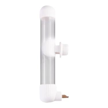 Imagem de Ioensy Recipiente bebendo do bebedor do pássaro, dispositivo bebendo automático à prova de vazamento do distribuidor de água do pássaro alimentador de água, Branco 220ml