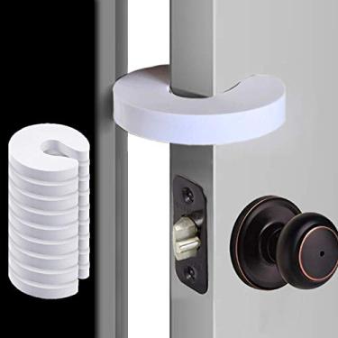 Imagem de 8 Pack - Door Stopper Finger Pinch Guards - Prevent Baby/Toddler Injuries with A Child Proof Door Stopper - Extra Soft Foam - Large Universal Sleek Design - Driddle
