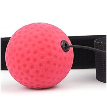 Imagem de Bola NC Fight Ball Reflex Boxe React Training Boxer Speed Punch Head Cap String Ball