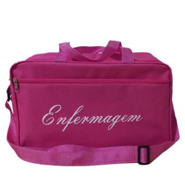Imagem de Bolsa para enfermagem com alça de mão e ombro cor rosa - Medclar