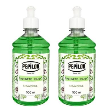 Imagem de Kit 2 Sabonete Erva Doce Corpo e Mãos 500ml - Pepilon