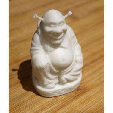 Imagem de Estátua de Shrek buda - Print42, branco
