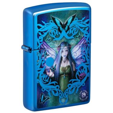 Imagem de Zippo Isqueiro de bolso azul altamente polido da coleção Anne Stokes