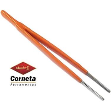 Imagem de Pinça ponta romba plastificada modelo 366-f pl-160mm - CORNETA