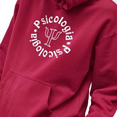 Imagem de Blusa Moletom Masculino Estampado Psicologia em Algodão Fio 30.1 Pente