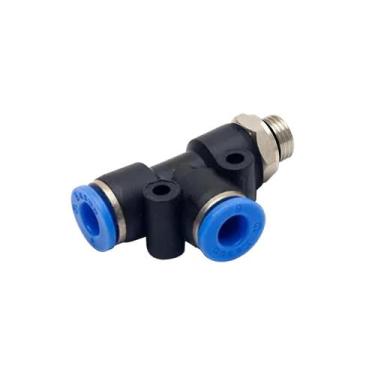 Imagem de Conexão Rápida T Macho Lateral 04 Mm X 3/8 Bsp - Brasil Eletropneumáti