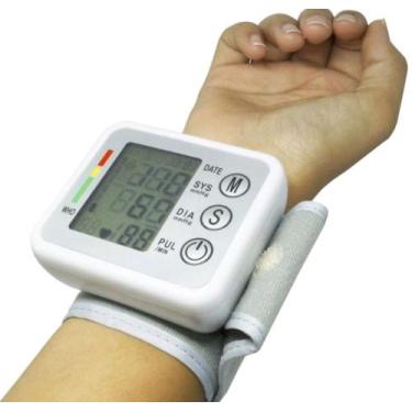 Imagem de Medidor De Pressão Cardíaco Arterial Aferidor Pulso Com Voz - INPORTAD