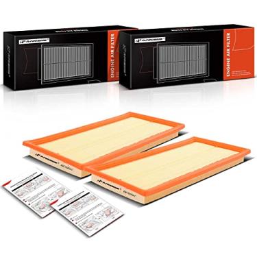 Imagem de A-Premium Filtro de ar do motor de 2 peças compatível com Nissan Frontier 2005-2019 e Pontiac G6 2008-2009 e Suzuki Equator 2009-2012, 2,5L 3,9L, painel flexível, número de substituição 10366901