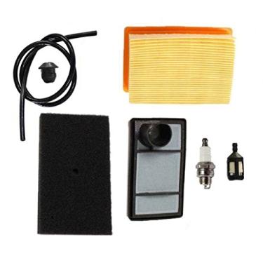 Imagem de HURI Filtro de combustível para vela de ignição pré-filtro de ar para serra de corte de concreto Stihl TS400