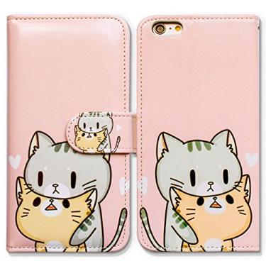 Imagem de Bcov Capa para iPod Touch 7/iPod Touch 6, Bcov gato verde gato amarelo carteira flip capa de couro com suporte para cartão de crédito e compartimento para cartão de identificação para iPod Touch 7/6/5