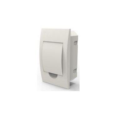 Imagem de Quadro emb 4 din pvc branco enerbras