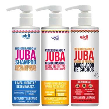 Imagem de Kit Juba Shampoo Condicionador E Encaracolando A Juba Widi Care 500ml