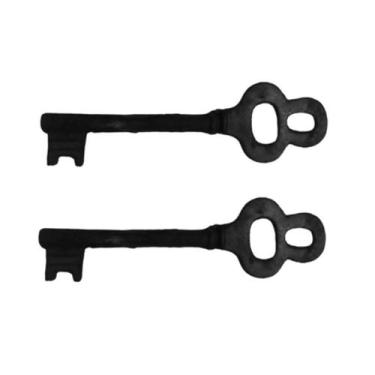 Imagem de Kit 2 Chaves Decorativas Rústica Enfeite em Ferro Nº 01 26cm - Fundiçã