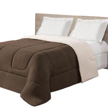 Imagem de Coberdrom King Size Dupla Face Manta Soft Felpuda e Sherpa - MR Enxova