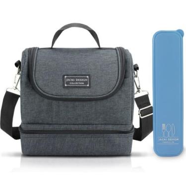 Imagem de Bolsa Térmica Lancheira Necessaire Concept Marmita Lanches Bebidas 2 C