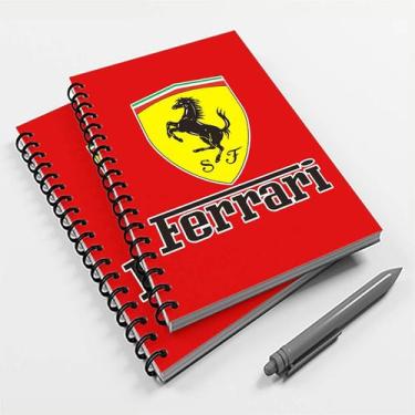 Imagem de Caderno Universitário 96 Fls Carro Ferrari Mod 01 - Premium