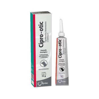 Imagem de Pomada Otológica Syntec Cipro Otic Para Cães - 15 G