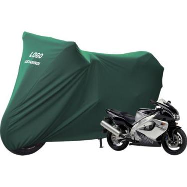 Imagem de Capa De Tecido Para Moto Yamaha YZF 1000 Com Elasticidade - Mz, Verde