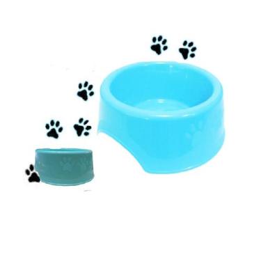Imagem de Tigela Ração e Água Cachorro Gato Comedouro Tigela 1,2L - EMB-UTILIT, 