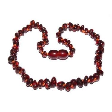 Imagem de Colar de âmbar bebê Importado da Lituânia - Deborah Slings, Cognac pol