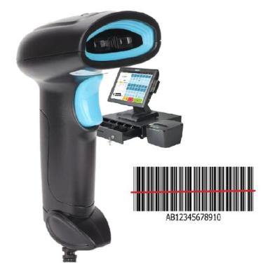 Imagem de Leitor de Código de Barras Sensor 1D com Fio Escanear Produtos Conexão